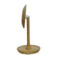 Lampe de table LED en bois réglable en forme de champignon